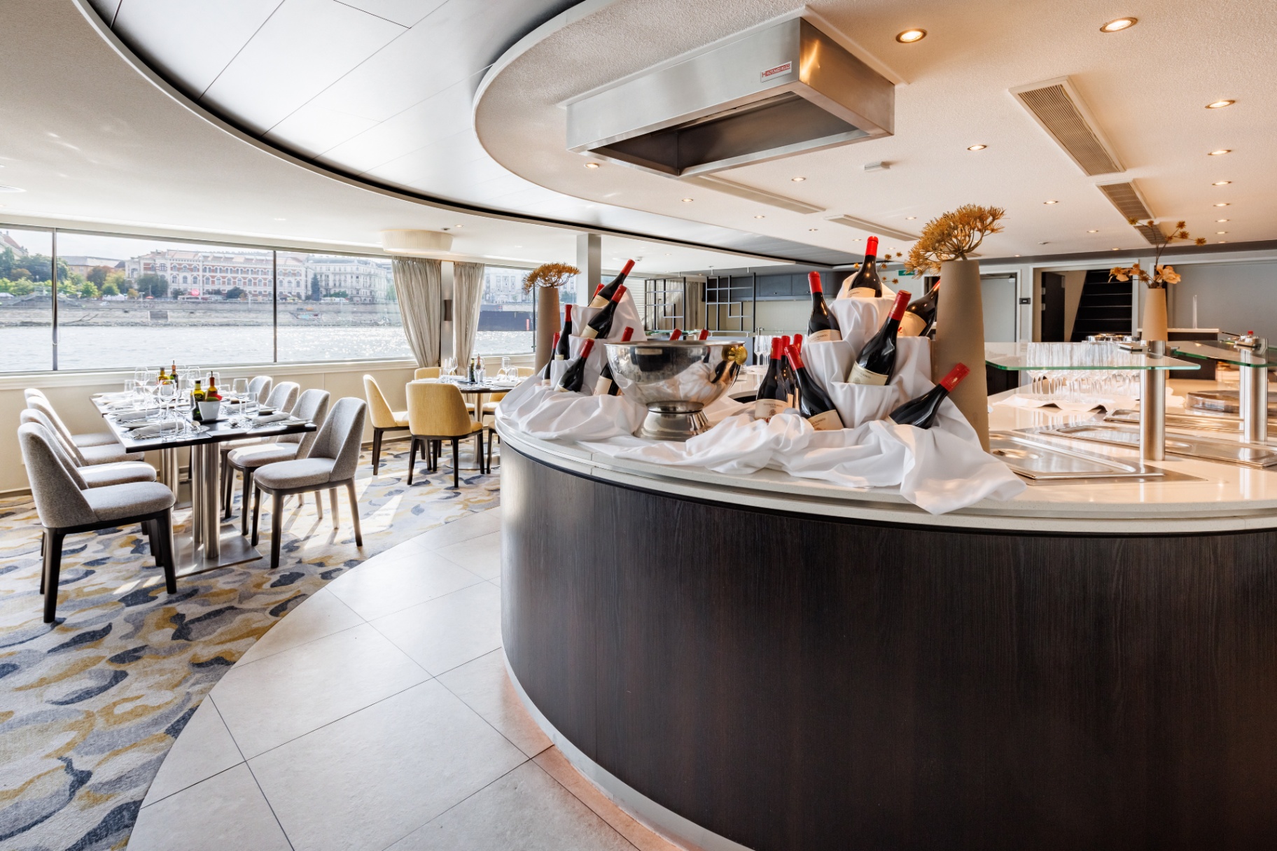 Sommelier's bar · regional wines pour freely